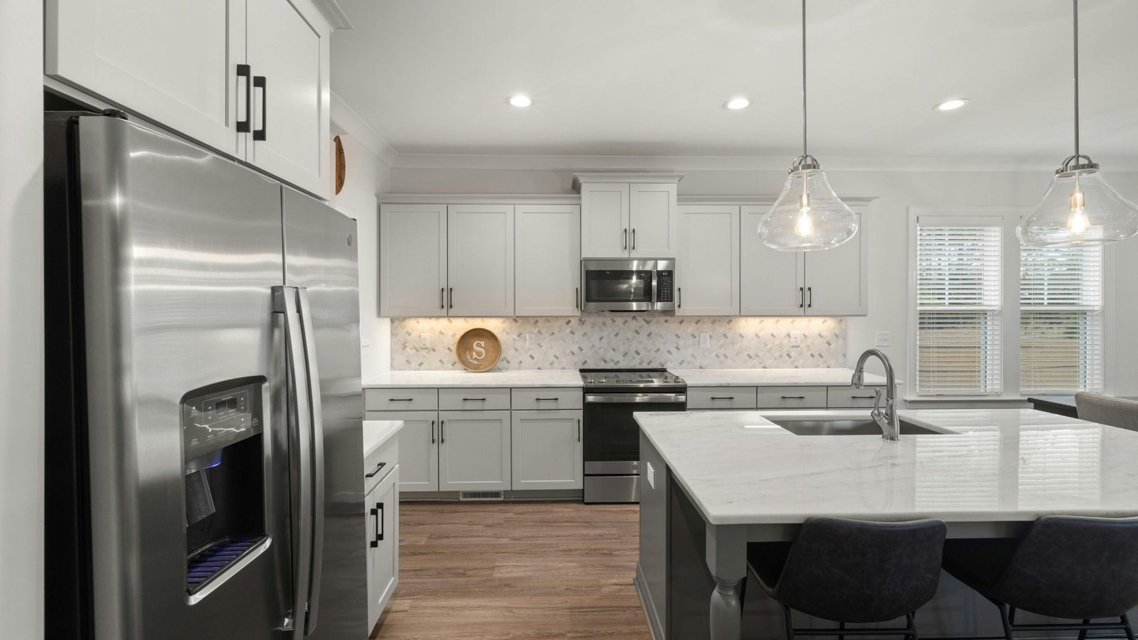 Classic kitchen renovation in Albany NY, refinished cabinets and updated counters